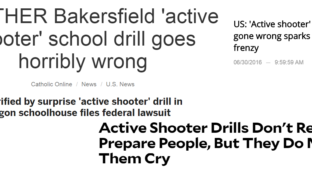 “My Boss Wants to do a Full-Scale Active Shooter Exercise”